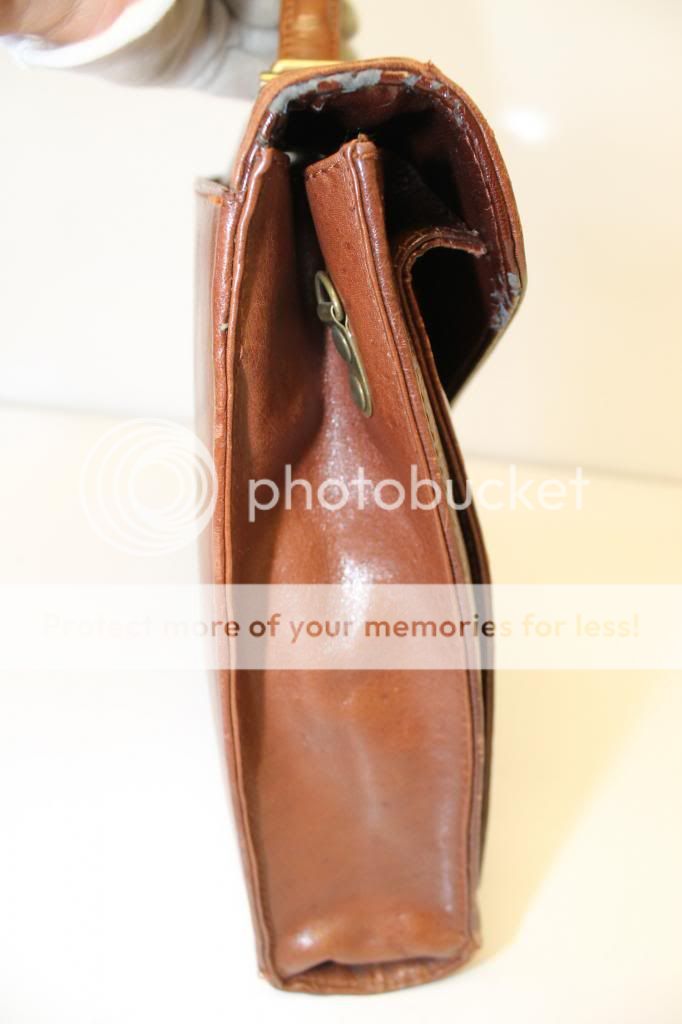 rafael chestnut brown leather business portfolio briefcase